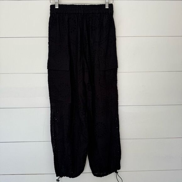 Taelynn Women’s Medium Lace Patterned Utility Barrel Pant New - Picture 4 of 6